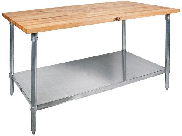 Wood Top Work Tables